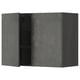 Grey METOD wall cabinet with concrete finish and adjustable shelves.