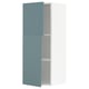 METOD kitchen cabinet, turquoise, with adjustable shelf, two doors.