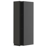 Black METOD kitchen cabinet, modern with chamfered edges.