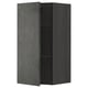 METOD cabinet: dark grey, rectangular with wooden texture and concrete door, wall-mounted, sleek design.