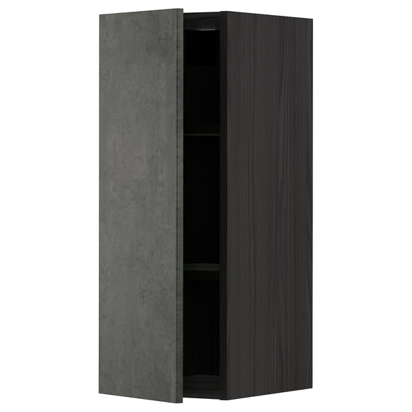 METOD kitchen cabinet, dark grey, rectangular, minimalist design, wood-like material.