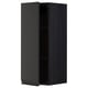 A dark gray ikea METOD kitchen wall cabinet with a modern, sleek design and clean lines.