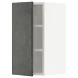 METOD kitchen cabinet: dark gray, rectangular, two shelves, modern design.