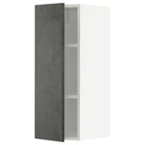 Modern dark grey cabinet, wall-mounted, rectangular shape, part of METOD kitchen system.