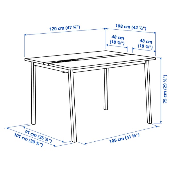 Illustration with measurements for the product: MITTZON.