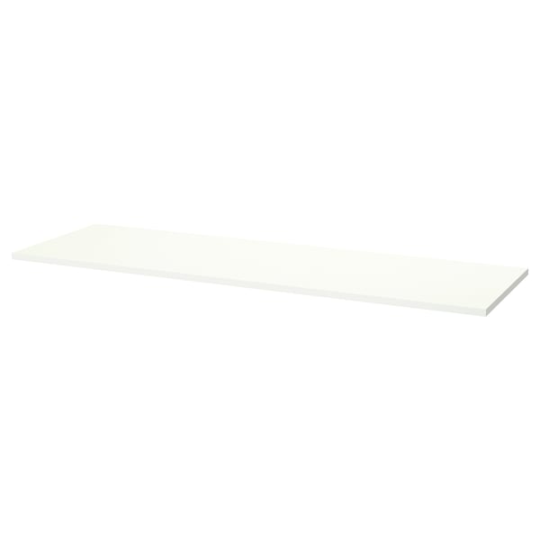 MITTZON clean white rectangular shelf, simple modern design.