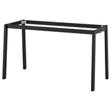 A black MITTZON metal table frame with four angled legs and crossbars.