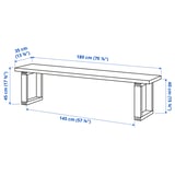 Illustration with measurements for the product: MÖRBYLÅNGA.