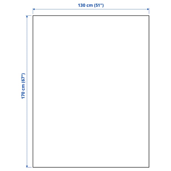Illustration with measurements for the product: MYRULL.