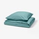 NATTJASMIN Duvet cover and pillowcase, blue-green, 155x220/80x80 cm