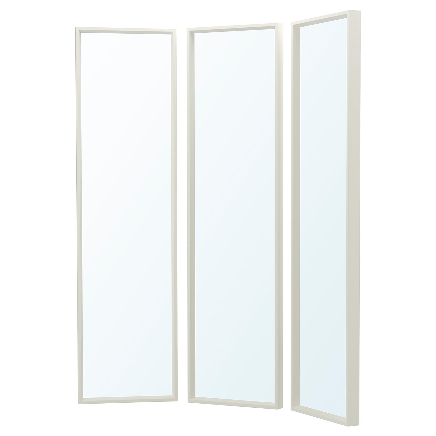 NISSEDAL mirror combination, white, 130x150 cm - IKEA Germany