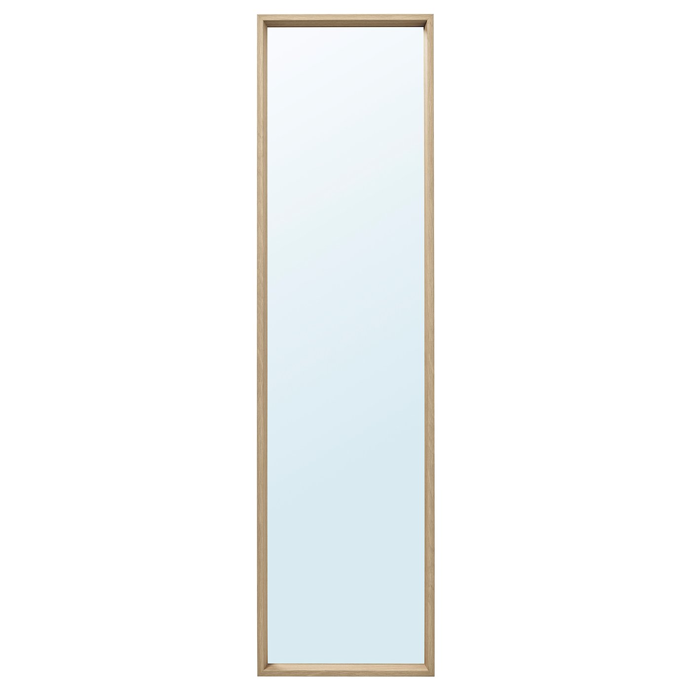 NISSEDAL mirror, white stained oak effect, 40x150 cm - IKEA Germany