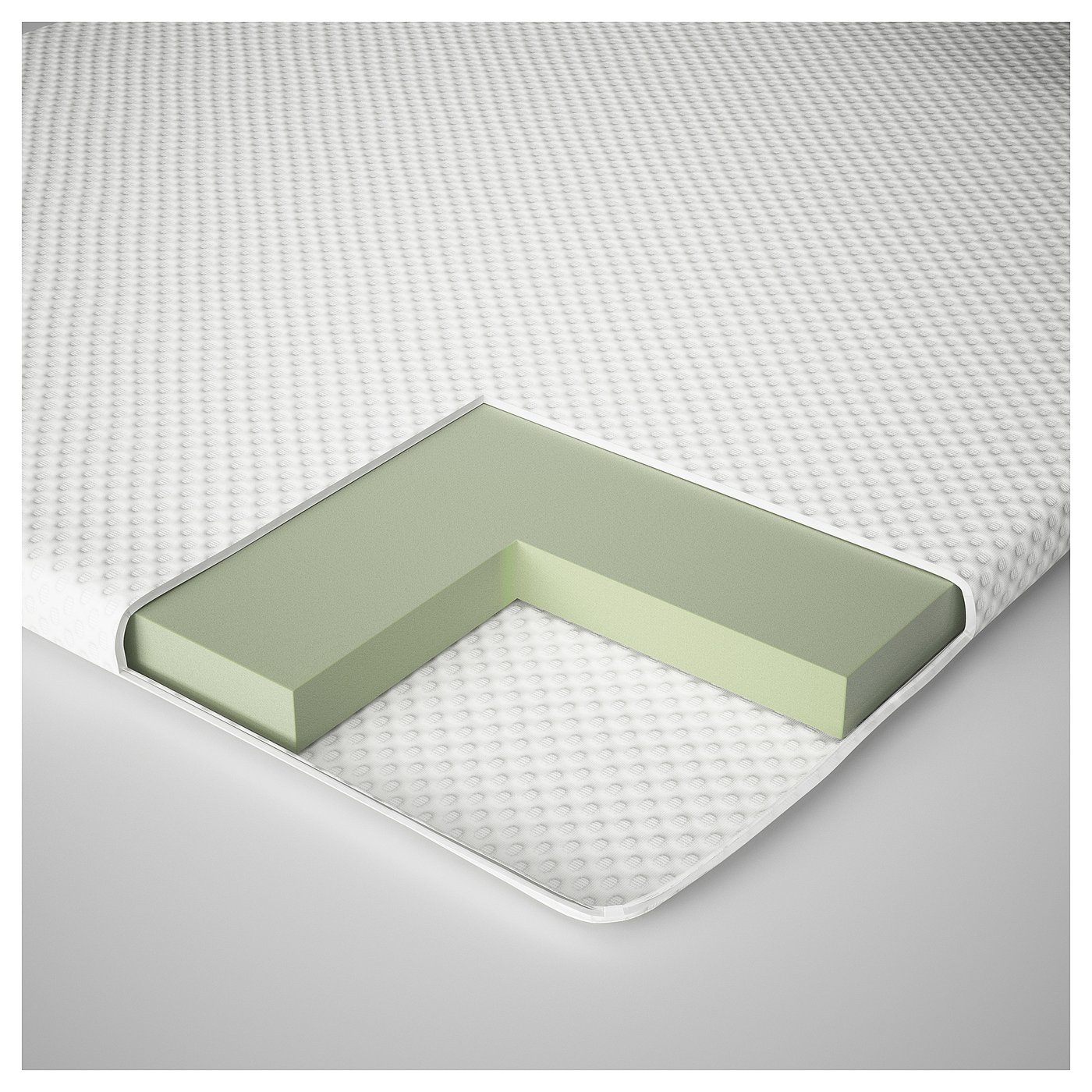 NORDBERGET mattress pad, white, 90x200 cm - IKEA Germany