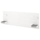 NORDLI white headboard with shelves - modern, sleek, and functional.