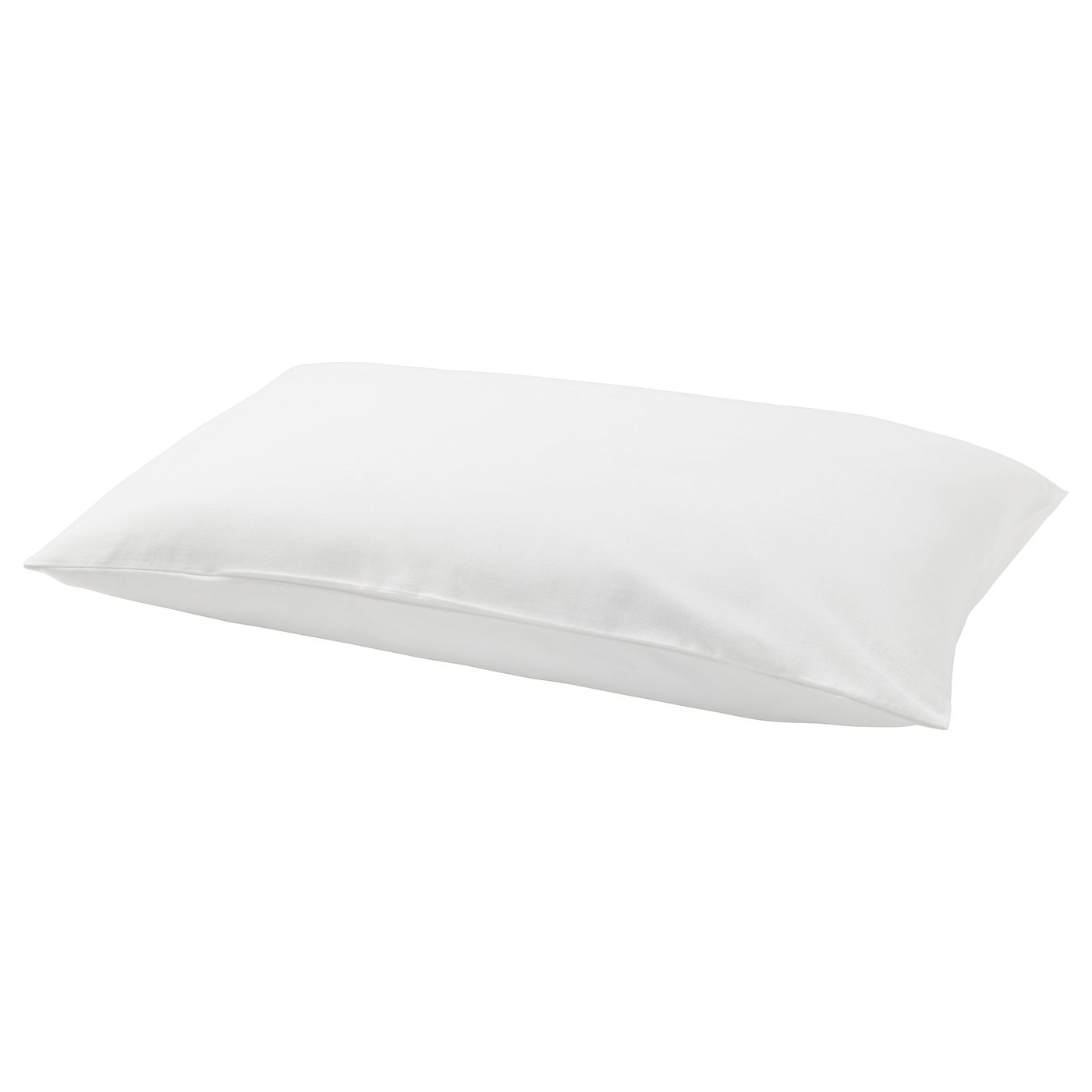A white NORDRUTA pillowcase, rectangular, with smooth cotton flannel material.