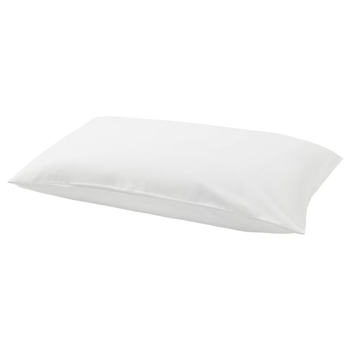 A white NORDRUTA pillowcase, rectangular, with smooth cotton flannel material.