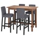 Nordvikien bar set with table and stools