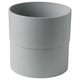 Gray recycled plastic planter