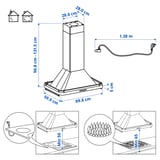 Illustration with measurements for the product: OMNEJD.
