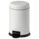 PÄRLSLINKE Waste bin, white, 3 l