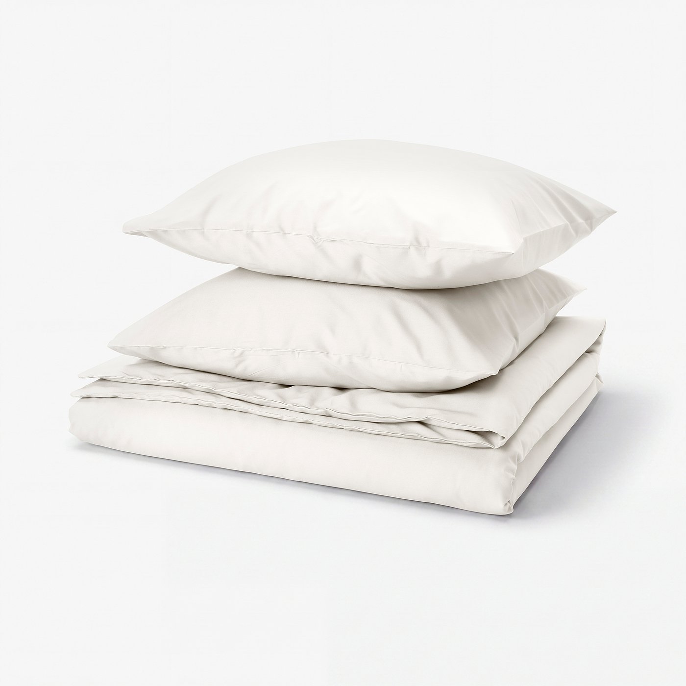 PILTANDVINGE Duvet cover and 2 pillowcases, white, 240x220/80x80 cm