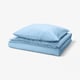 PILTANDVINGE Duvet cover and pillowcase, light blue, 140x200/80x80 cm