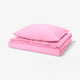PILTANDVINGE Duvet cover and pillowcase, pink, 140x200/80x80 cm