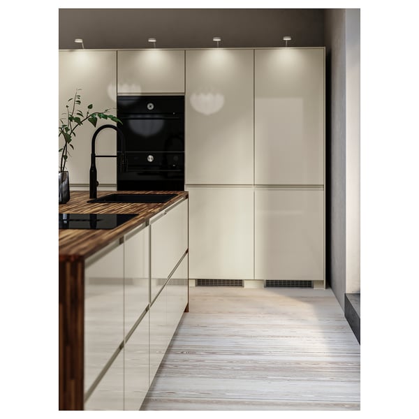 PINNARP Custom made worktop, walnut/veneer, 63.6-125x3.8 cm