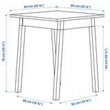 Illustration with measurements for the product: PINNTORP.