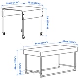 Illustration with measurements for the product: RÄVSAL.