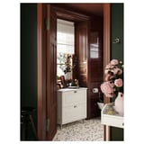 RINGBLOMMA Roman blind, white, 80x160 cm