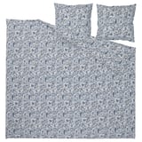 Paisley-patterned bedding set in blue. Made of cotton & viscose, includes duvet & pillows.