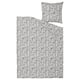 RODGERSIA Duvet cover and pillowcase, grey/white, 140x200/80x80 cm