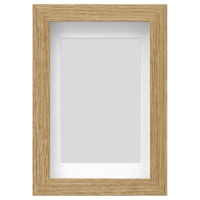 RÖDALM picture frame: light wood color, rectangular shape, simple design with front protection.