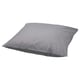 Gray RÖNNVECKMAL cotton pillowcase with zipper.
