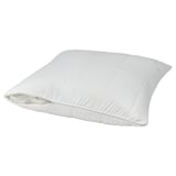 A ROSENVIAL pillow protector, white, padded for comfort, with a quilted design, made from recycled materials, ensuring warmth and durability.