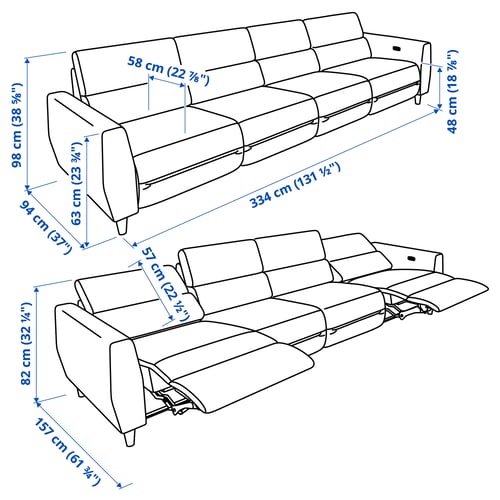 Illustration with measurements for the product: RULLERUM.