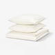RUNDHAGTORN Duvet cover and 2 pillowcases, white, 240x220/80x80 cm