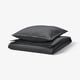 RUNDHAGTORN Duvet cover and pillowcase, anthracite, 140x200/80x80 cm