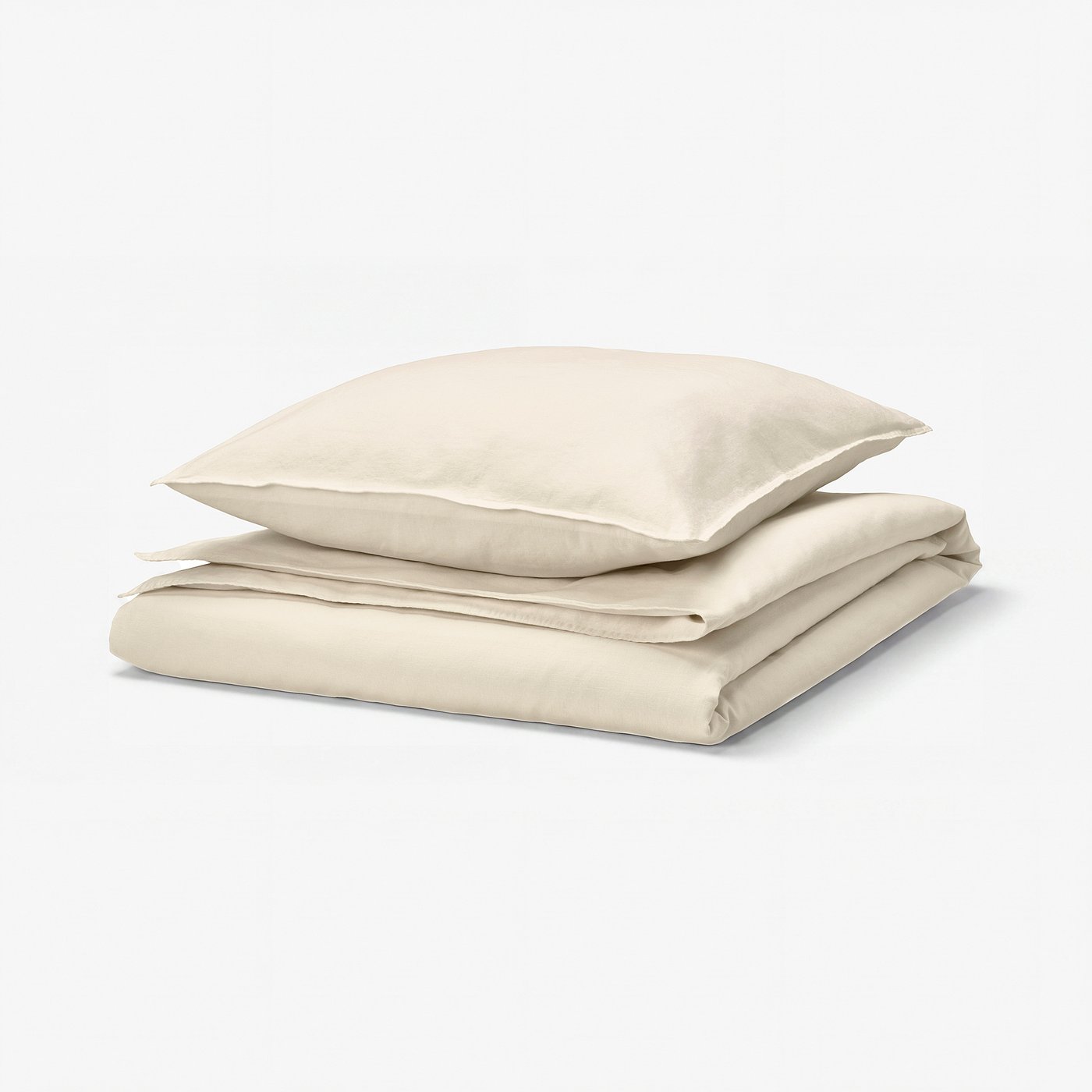 RUNDHAGTORN Duvet cover and pillowcase, beige, 140x200/80x80 cm