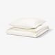 RUNDHAGTORN Duvet cover and pillowcase, white, 140x200/80x80 cm