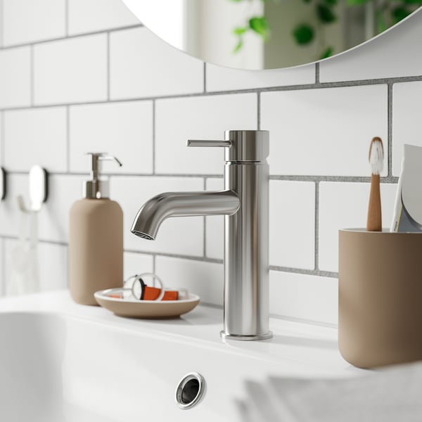 SALLSJÖN Bathroom mixer tap top lever, chrome-plated, M