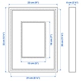Illustration with measurements for the product: SANNAHED.
