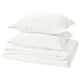 Option: SCHERSMIN white duvet set, 100% cotton muslin, soft & breathable, envelope pillowcase.