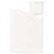 SCHERSMIN white bedding set, pure cotton, soft muslin, rectangular shape. Includes duvet cover and pillowcase.