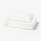 SCHERSMIN Duvet cover and pillowcase, white, 140x200/80x80 cm