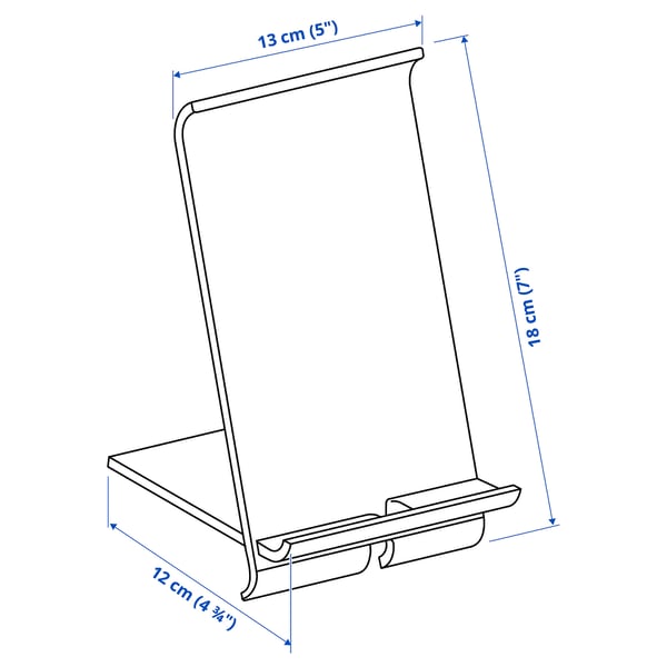 Illustration with measurements for the product: SIGFINN.