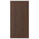 Option: Dark wood-toned kitchen cabinet with oak veneer and solid wood edge, rectangular shape.
