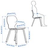 SKÅLSTA Chair, walnut veneer/profiled metal/black-grey