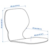 SKÅLSTA Seat shell, oak veneer
